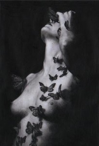 Elisa Lazo de Valdez_Woman Butterflies
