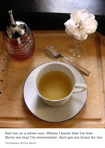 morning tea with Beatles quote Kopie